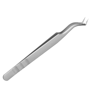 Fabricant professionnel de pinces à cils en acier inoxydable, durables, avec une prise parfaite, pointe fine, service OEM personnalisé, vente en gros, meilleur prix - Product Image 1