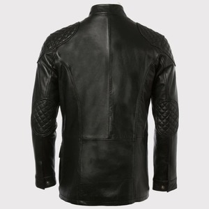 Exclusive Black <b>Leather</b> Coat for <b>Men</b> - Product Image 2