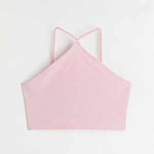 Camisole de maternité grande taille de haute qualité, robe en dentelle sans couture, t-shirt tricoté uni, logo personnalisable - Product Image 1