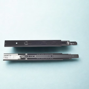 Aodeli Moderno Cajón de Cocina Gabinete Vietnam Zinc Plateado Negro Extensión Completa Diapositivas Bola de Acero Suave Enorme para Comedor - Product Image 1