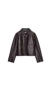 Chaquetas de cuero para hombre estilo High Street de última moda, con logo frontal, bajo MOQ, precio mayorista, para venta en línea. - Product Image 5