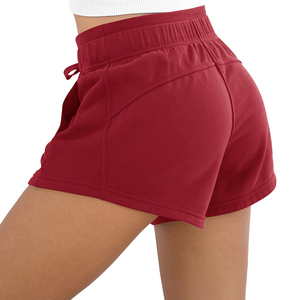Shorts Deportivos de Ciclismo para Mujer, Cintura Alta Elástica, Color Sólido, 100% Algodón, Corte Regular, Casuales, para Verano - Product Image 5