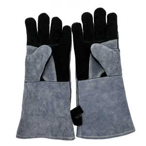 New Trending Product Wear-Resistant Safety Working <b>Gloves</b> For Welder Top Quality Leather Hand Protection Welding Work <b>Gloves</b> - Product Image 2