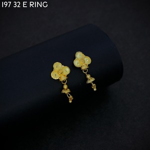 Pendientes tradicionales indios chapados en oro al por mayor, joyería india al por mayor, pendientes chapados en oro Johor Bahru, joyería asiática - Product Image 5