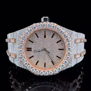 <b>Smart</b> Style Quartz Watch for Men Featuring Moissanite Diamond Detail Sleek Urban Everyday Wristwatch - Product Image 2