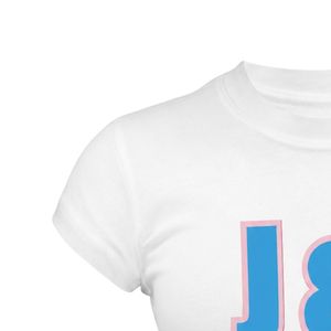 T-shirt brodé avec la lettre de l'organisation Jack & Jill pour femmes, blanc, doux, décontracté, vêtements de qualité supérieure pour événements, approvisionnement en gros, neuf - Product Image 3
