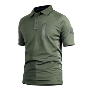 Polo élégant pour homme grande taille, haute qualité, broderie personnalisée, poche zippée, vêtement décontracté - Product Image 2