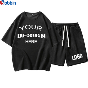 Conjuntos de Camiseta y Pantalones Deportivos Cómodos Unisex para Hombre, Estilo Casual, Transpirables, Personalizables, para Verano - Product Image 3