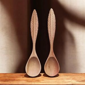 Cuchara de Té de Madera Ecológica Hecha a Mano, Cuchara para Café y Azúcar, Utensilio de Cocina Natural y Sostenible para Uso en Restaurantes - Product Image 3