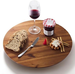 Bandeja giratoria redonda de madera para especias, bandeja giratoria Lazy Susan para mesa de comedor de Blossom Craft India - Product Image 3