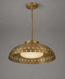 Industrial Brass Ceiling Pendant Light Round Durable Design Indoor Kitchen Fixture - Product Image 2
