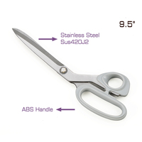 Ciseaux de tailleur GoldenWay en acier inoxydable à lame dentelée, HRC 52-54, manches en nylon et fibre de verre, 8,75 pouces, qualité supérieure pour tissus