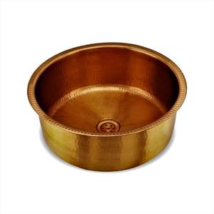 Elegante Lavabo de Cobre Premium, Lavabo Artesanal para Baño, Decoración Única con Artesanía Metálica, Pieza Destacada - Product Image 2