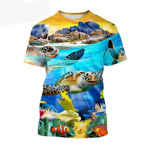 เสื้อยืดแขนสั้นผู้ชาย ทรงปกติ คอกลม ระบายอากาศได้ดี ผลิตจากโพลีเอสเตอร์ เหมาะสำหรับใส่ลำลอง ล่าสัตว์ ตกปลา ยี่ห้อ LADO SPORTS ป้องกันแสงแดด UPF 50 - Product Image 4