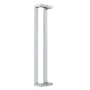 Polished Steel Oval Bar Ladder <b>Pull</b> <b>Handle</b> Pair Back to Back Glass Wooden <b>Door</b> Entry Hardware Grab Bar Modern Antirust Durable - Product Image 1