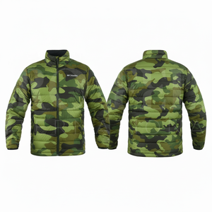 Veste matelassée légère et chaude pour l'hiver, motif camouflage personnalisé, coupe-vent, pour activités de plein air et usage quotidien - Product Image 5