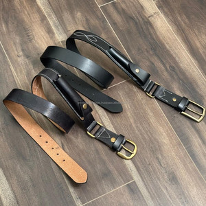 Handmade Boot Stitch Full Grain <b>Leather</b> Hobble <b>Belts</b> with with Knife <b>Pouch</b> & Reinforced Stitching for Equestrian & Outdoor Use - Product Image 6