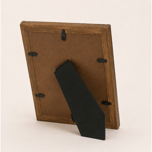 Cadre photo en bois sculpté à la main, texture chevron, pour la maison, le bureau, la table, la décoration de bureau, tailles personnalisées - Product Image 3