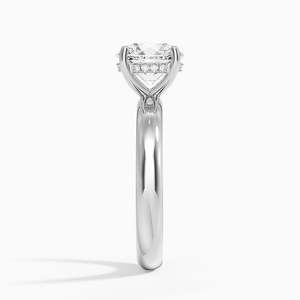 Anillo de Compromiso Solitario con Moissanita de Corte Redondo de 2 Quilates, Anillo de Novia Clásico - Product Image 4