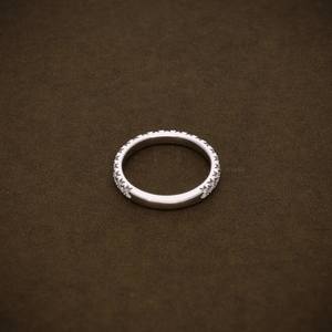 Anillo de Eternidad con Diamantes Cultivados en Laboratorio, Corte Redondo, Banda de Eternidad, Diamantes Certificados, Anillo de Aniversario, Joyería Elegante para Mujer - Product Image 2