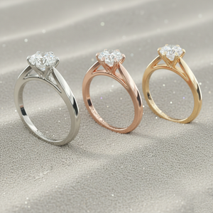 แหวนหมั้นสโตนเวลส์ ทิวลิป โซลิแทร์ ทำจากทองคำแท้ |   สำหรับผู้ได้รับการรับรอง |   เพชรแล็บโกรว์แบบฝังขา |   ด้ามมีดคม - Product Image 3