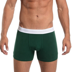 Boxers pour hommes en coton et élasthanne, taille mi-haute, respirants, séchage rapide, écologiques, sous-vêtements professionnels pour adultes, coupe classique, ODM - Product Image 3
