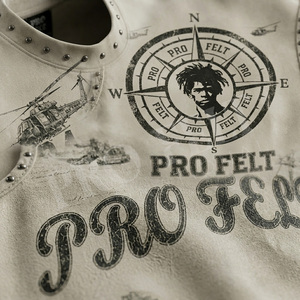 Heavy Weight 450 GSM French Terry Graphic Sleeveless Tank Top Streetwear Custom Print Cotton Polyester Summer Casual Fitness - Product Image 4