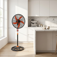 Ventilateur sur pied oscillant 3-en-1 de 18 pouces à haute vitesse avec hauteur réglable pour le refroidissement de la maison et du bureau