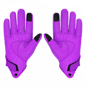 Guantes de Motociclismo de Protección Deportivos con Logotipo Personalizado al por Mayor, Transpirables, Duraderos, con Agarre Cómodo y Acabado de Cuero en la Palma - Product Image 3