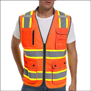 Chaleco de trabajo reflectante y transpirable para equipos de mantenimiento de carreteras, chaleco de alta visibilidad de calidad premium para hombres - Product Image 1