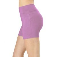 2022 violet taille haute femmes Shorts de sport Europe et Amérique vente chaude en gros filles Fitness vêtements - Product Image 3