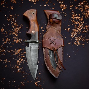 Handmade Damascus Steel <b>EDC</b> Fixed Blade Hunting Camping Bushcraft Outdoor <b>Knife</b> Rosewood Handle Industrial Grade Manufacturer - Product Image 5