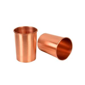 Vaso de Agua de Cobre Puro de Doble Pared de Primera Calidad con Acabado Liso para Hidratación Diaria y Vida Saludable, Compre Directamente del Proveedor - Product Image 1