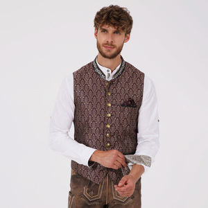 Chaleco Cálido de Primavera para Hombre Estilo Bávaro, Alta Calidad, Venta al Por Mayor, Hecho a Medida, Poliéster/Algodón, Reversible, Transpirable, Cuello Mao, Diseño Simple - Product Image 4