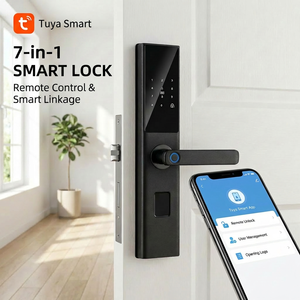 Cerradura Inteligente para Puerta de Apartamento <span class=keywords><strong>Z2</strong></span>-T, App Tuya WiFi, 7 Métodos de Desbloqueo, Timbre Integrado, Seguridad para Puertas de Madera/Latón, Nube - Product Image 1