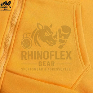 Ensemble de survêtement zippé en molleton technique avec logo personnalisé pour homme, style streetwear décontracté, deux pièces, comprenant un sweat à capuche, en tissu épais imprimé - Product Image 3