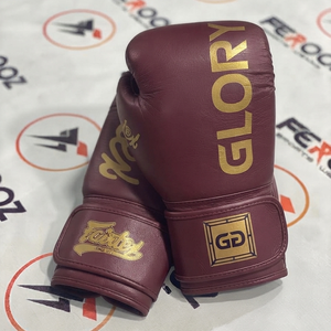 ถุงมือชกมวย Fairtex Glory สีคาเมล รุ่นปรับแต่งได้ วัสดุหนังแท้ ปิดด้วยแถบตีนตุ๊กแก ระบายอากาศได้ดี สำหรับผู้ใหญ่ฝึกซ้อม - Product Image 3