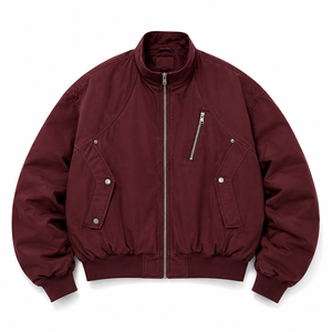 Private Label Men's Nylon Bomber <b>Jacket</b> Lightweight Windproof Outerwear for Streetwear and Daily Fashion - Product Image 1