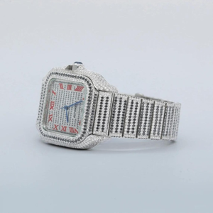 Reloj de Moda con Diamantes Cultivados en Laboratorio, Reloj con Diamantes Incoloros para Hombre, Mejor Calidad, Precio al por Mayor - Product Image 5