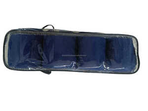 Vente en gros de bandages en polaire 4 pièces 1 jeu de tissu lourd 3 Mtr longueur et 4 "largeur bleu marine couleurs même couleur personnaliser OEM/ODM - Product Image 5