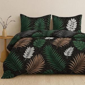 Stylish Quality Cotton 3 PCS Bedsheet Set Solid Floral Print Classic Style <b>Comfortable</b> and Great for Gifting - Product Image 2