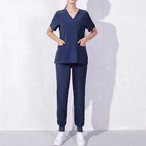 Tenues médicales unisexes à séchage rapide pour hôpitaux, blouses et pantalons de jogging, ensembles d'uniformes pour dentistes, médecins et infirmières en polyester - Product Image 2