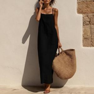 High Quality Square Collar Floral Print Maxi Dress <b>Puff</b> Sleeve Breathable Woven Fabric Summer Casual Dress Wholesale 100% Cotton - Product Image 2