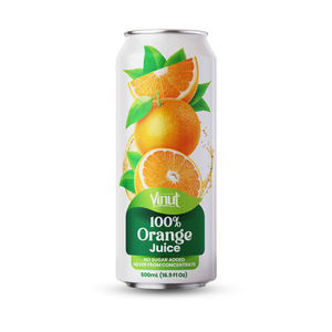 Premium Pure 100% jugo de naranja 490ml lata Fabricante Etiqueta privada OEM ODM Precio al por mayor ISO - Product Image 6