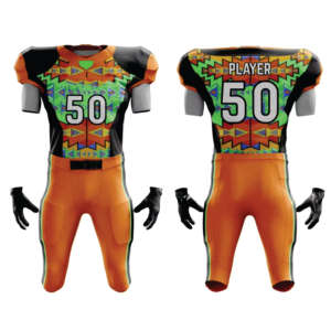 Uniforme de football américain confortable et personnalisable, 100% polyester, impression par sublimation, best-seller, créez votre propre maillot d'équipe - Product Image 6