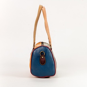 Sacs à main en cuir véritable de couleur arc-en-ciel pour femmes, sacs à main élégants en cuir recyclé à imprimé animal, sac à bandoulière unique - Product Image 5