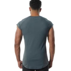 Camiseta sin mangas de verano con logotipo personalizado para hombre, transpirable, de secado rápido, de algodón suave para gimnasio, Jogging, informal, con insignia bordada - Product Image 5