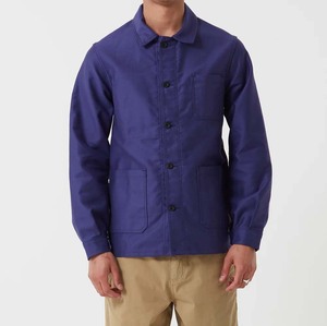 Wholesale Custom <b>Men's</b> Breathable Workwear <b>Jacket</b>, OEM Blue Cotton Twill Coat Durable Utility Uniform Working Outerwear <b>Jacket</b> - Product Image 1