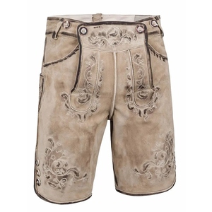 Pantalones Cortos de Cuero Bávaros Tradicionales Alemanes para Hombre, Pantalones Cortos de Cuero Bávaros Bordados de Alta Calidad para Disfraz de Oktoberfest - Product Image 3