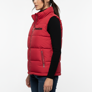 Gilet matelassé personnalisé pour femme, veste sans manches d'hiver, chauffe-corps rembourré chaud, fabricant OEM ODM - Product Image 3